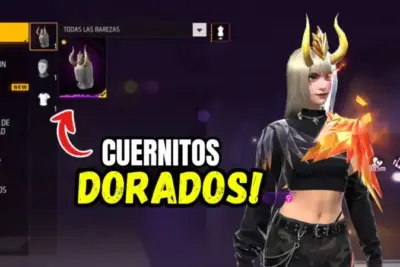 Cuernitos dorados free fire